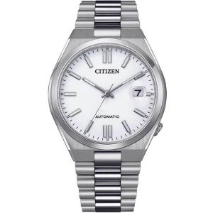 Citizen NJ0150-81A automatisch wei&szlig;es Zifferblatt Edelstahl Tsuyosa Saphir.HOT