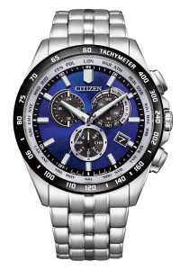 Citizen CB5874-81L Eco-Drive Herrenuhr Funk-Solar Stahl/Blau