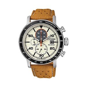 Citizen Herren-Armbanduhr Chronograph Quarz Leder CA0641-16X