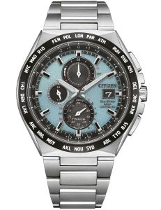 Citizen AT8238-84M Herrenuhr Eco-Drive Super-Titanium Funk-Chronograph 44mm 10ATM