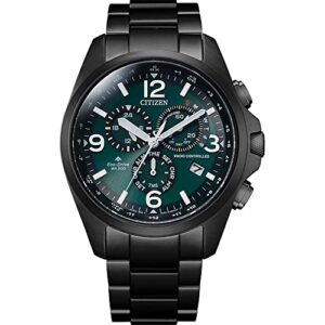 Citizen Herren Analog Solar Uhr mit Edelstahl Armband CB5925-82X, Schwarz