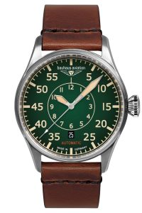 Bauhaus 2756-4 Herrenuhr Aviation CT-BHA Automatik Braun/Gr&uuml;n