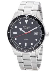 Boccia 3664-06 Herrenuhr Titan 10 bar Schwarz