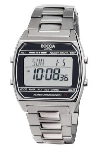 Boccia 3738-05 Digital Armband-Uhr Titan Grau