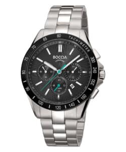 Boccia 3733-03 Herrenuhr Chronograph Titan/Schwarz