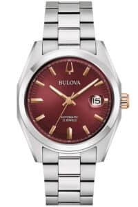 Bulova 98B422 Herren-Automatikuhr Surveyor Bicolor/Weinrot