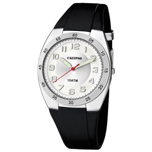 Calypso K5753/4 Herren-Armbanduhr Schwarz/Silberfarben