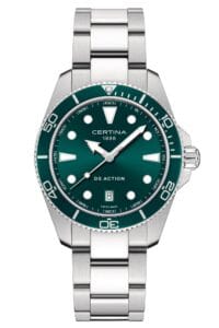 Certina C048.410.11.091.00 Taucheruhr Quarz DS Action Stahl/Gr&uuml;n 30 bar