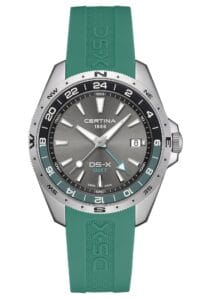 Certina C047.452.17.081.00 Herrenuhr Quarz DS-X GMT Salbeigr&uuml;n/Grau