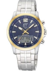 ETT Eco Tech Time EGA-11717-31M Herrenuhr Funk Solar Drive Professional Chronograph 45mm 5ATM