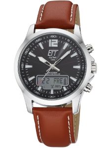 ETT Eco Tech Time EGA-11713-21L Herrenuhr Funk Solar Drive Professional Chronograph 45mm 5ATM