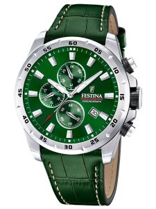 Festina F20692/3 Herrenarmbanduhr Chronograph Gr&uuml;n