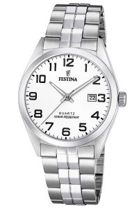 Festina F20437/1 Herren-Armbanduhr Quarz mit Stahlband 10 bar