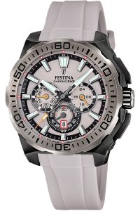 Festina F20726/1 Herrenuhr Chronograph Schwarz/Sandfarben
