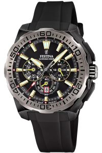 Festina F20726/3 Herrenuhr Chronograph Schwarz/Goldfarben