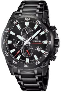 Festina F20735/3 Herren-Armbanduhr Chronograph Schwarz 20 bar