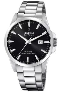 Festina F20024/4 Herrenuhr Stahl/Schwarz mit Saphirglas