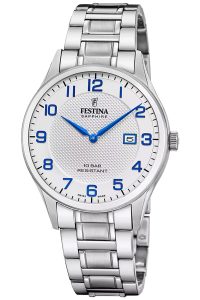 Festina F20067/1 Herrenuhr Stahl/Silberfarben mit Saphirglas