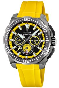 Festina F20725/1 Herrenuhr Chronograph Gelb/Anthrazit