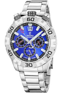 Festina F20743/3 Herrenuhr Bullhead Blau mit Stahlband
