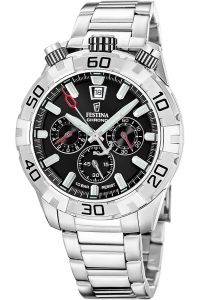 Festina F20743/6 Herrenuhr Bullhead Schwarz mit Stahlband