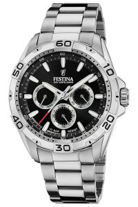 Festina F20623/4 Multifunktionsuhr f&uuml;r Herren Stahl/Schwarz