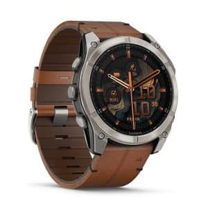 Garmin fenix&reg; 8 AMOLED Saphir mit Lederarmband Ref. 010-02905-40 - Multisport GPS Smartwatch