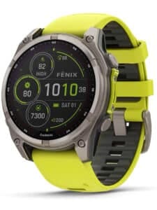 Garmin 010-02906-21 Herrenuhr fenix 8 Solar Saphirglas Silikonband 47mm 10ATM