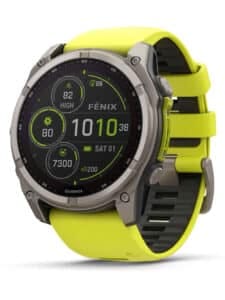 Garmin 010-02907-21 Herrenuhr fenix 8 Solar Saphirglas Silikonband 51mm 10ATM