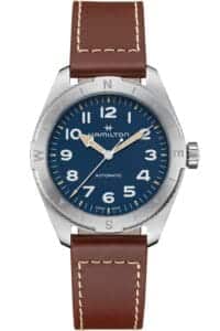 Hamilton H70315540 Herrenuhr Khaki Field Expedition Automatik Braun/Blau 41 mm