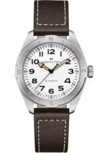 Hamilton H70315510 Herrenuhr Khaki Field Expedition Automatik Braun/Wei&szlig; 41 mm