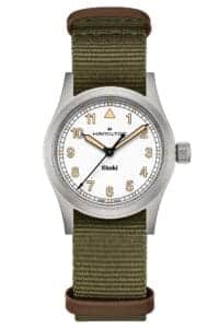 Hamilton H69301910 Armbanduhr Khaki Field Quarz Gr&uuml;n/Wei&szlig; 33 mm