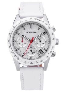 Holzkern Herrenuhr Titan Neverrest Howlith/Wei&szlig;