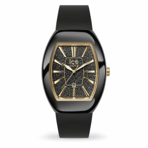 Ice‑Watch Damenuhr ICE boliday Dome Small Black Glitter Gold 024030
