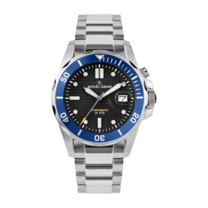 JACQUES LEMANS Herrenuhr Hybromatic Metallband massiv Edelstahl 1-2170J