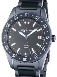 Jacques Lemans 42-10E Liverpool Ceramic Herrenuhr 42mm 10ATM