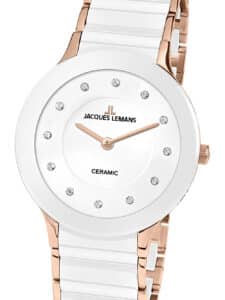 Jacques Lemans 1-1856H Dublin Keramik Damenuhr 32mm 5ATM