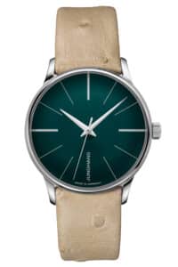 Junghans 27/3343.00 Meister Damenuhr Automatic Beige/Dunkelgr&uuml;n