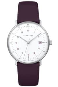 Junghans 47/4558.02 max bill Damenuhr Quarz Lila