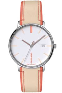 Junghans 47/4458.00 Damenuhr Form Quarz Beige/Pfirsichfarben