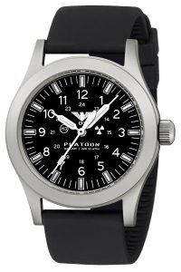 KHS PLASSF.SB Herren-Solaruhr Platoon Silikon Schwarz