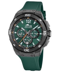 Lotus 18975/2 Herren-Armbanduhr Chronograph Gr&uuml;n/Schwarz