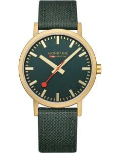 Mondaine A660.30360.60SBS Classic Gr&uuml;n und Gold 40mm 3ATM