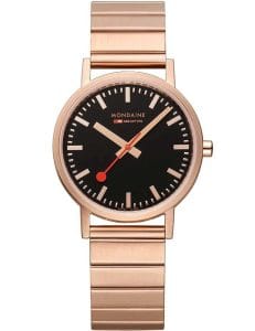 Mondaine A660.30314.16SBR Classic Schwarz und Ros&eacute; 36mm 3ATM