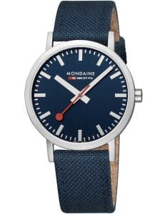 Mondaine A660.30360.40SBD Herrenuhr Classic SBB recyc. Textil 40mm 3ATM