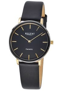 Regent F1586 Damenuhr Edelstahl/Keramik &Oslash; 34 mm