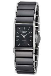 Regent F1583 Damenuhr Edelstahl/Keramik Schwarz