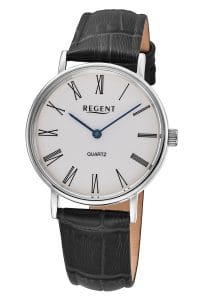 Regent F-1576 Damenuhr Quarz Gut Ablesbar Schwarz/Wei&szlig;