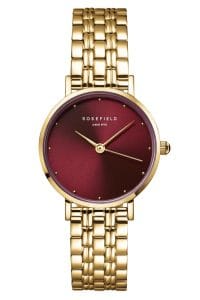 Rosefield SEGSG-SE01 Damenuhr The Small Edit Goldfarben/Burgunderrot