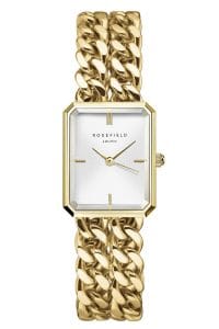 Rosefield SWGSG-O76 Damen-Armbanduhr Studio Double Chain Goldfarben